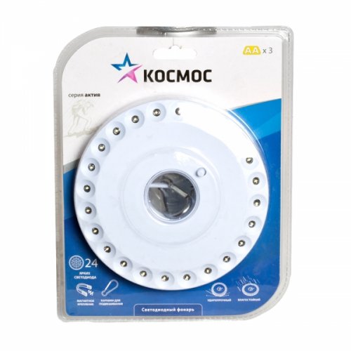 Фонарь Космос LED 3031 (24хLED 4хAA) диск. кемпинг  KOC3031LED картинка 